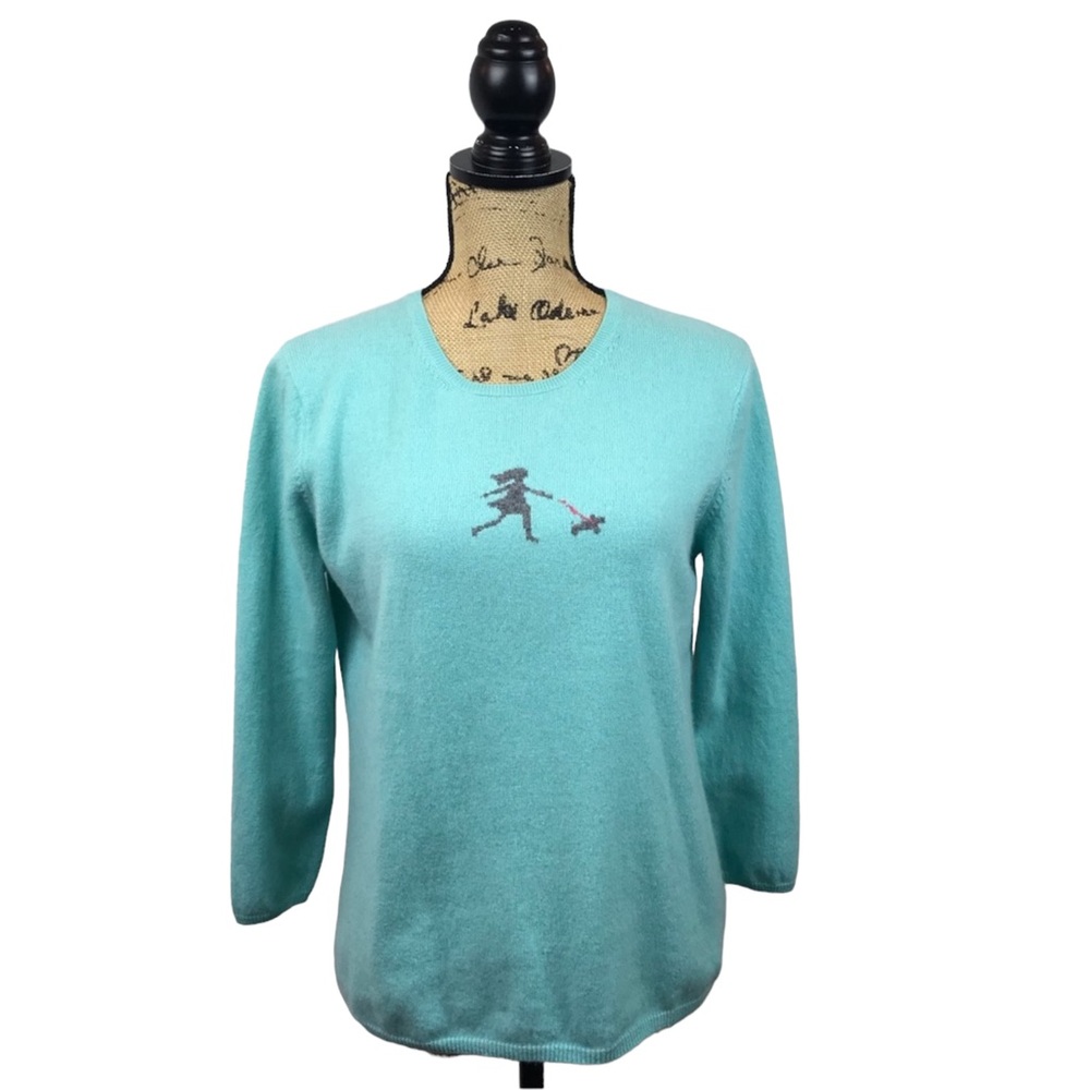 FOLIO Cashmere Sweater Girl & Dog